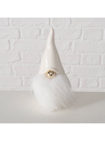 Boltze Dekofigur "Gundo" in Creme/ Weiß - (H)14,5 cm