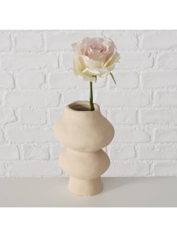 Boltze Wazon "Barbera" w kolorze kremowym - wys. 17 cm