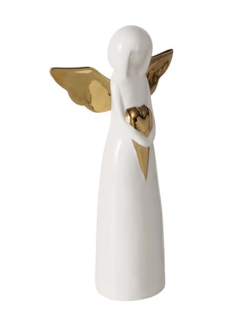 Boltze Figurka dekoracyjna "Tatjana" w kolorze białym - wys. 25 x Ø 7 cm