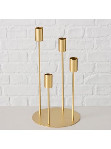 Boltze Kerzenleuchter "Junto" in Gold - (H)29 cm