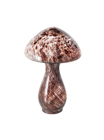 Boltze Dekoaufsteller "Champino" in Braun - (H)18,3 x Ø 12 cm