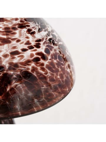 Boltze Dekoaufsteller "Champino" in Braun - (H)18,3 x Ø 12 cm