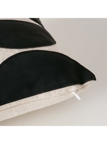 Boltze Kissen "Larson" in Schwarz/ Creme - (L)48 x (B)11 cm