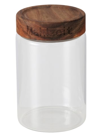 Boltze Vorratsglas ''Aspen'' in Braun - (H)16,5 x Ø 10 cm