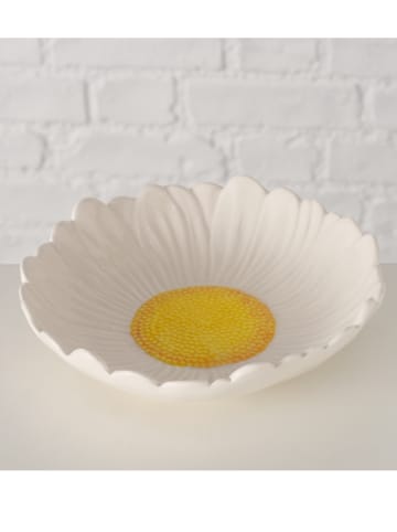 Boltze Miska "Daisy" w kolorze żółto-białym - Ø 18 cm