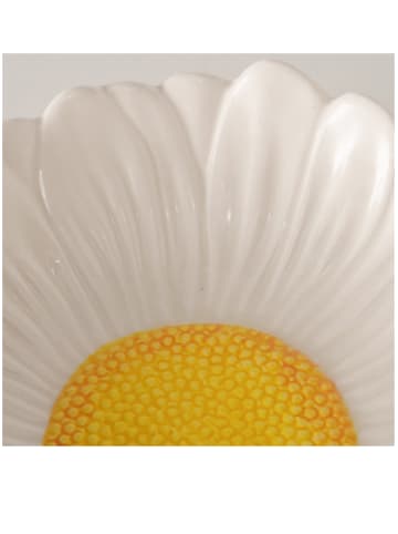 Boltze Schale "Daisy" in Weiß/ Gelb - Ø 18 cm
