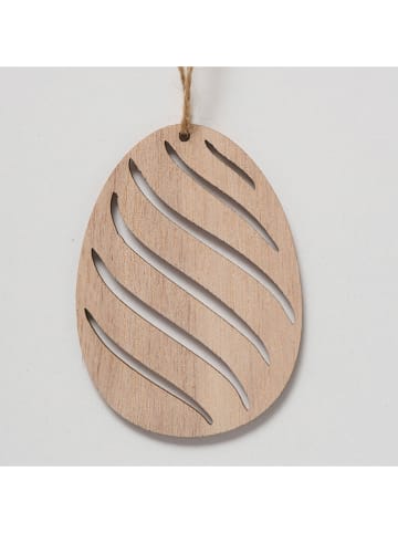 Boltze Zawieszki dekoracyjne (3 szt.) "Busty" w kolorze jasnobrązowym - wys. 9 cm