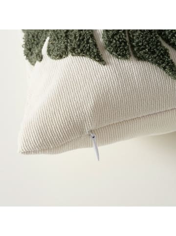 Boltze Kissen ''Dubia'' in Creme/ Grün - (L)45 x (B)45 cm