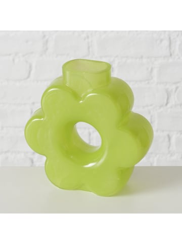 Boltze Wazony (2 szt.) "Loppy" w kolorze biało-zielonym - wys. 16 cm