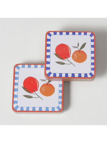 Boltze 2er-Set: Untersetzer "Fruits" in Bunt - (L)10,5 x (B)10,5 cm