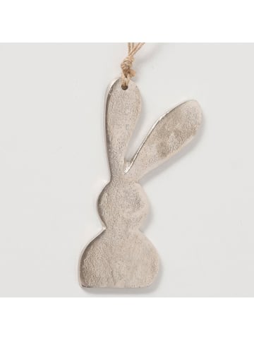 Boltze 2er-Set: Dekoanhänger "Lesi" in Grau