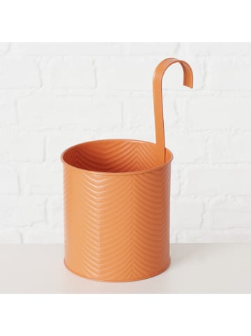 Boltze 2er-Set: Übertöpfe "Riana" in Rot/ Orange - (H)28  Ø 16 cm