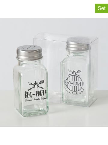 Boltze Przyprawniki (2 szt.) "BBQ"w kolorze czarnym