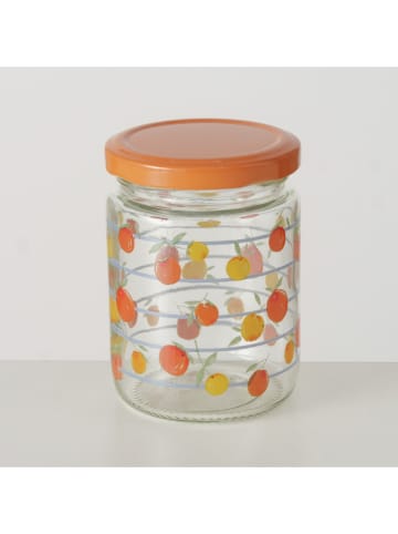 Boltze Słoiki (2 szt.) "Fruits" w kolorze żółto-pomarańczowym - 240 ml