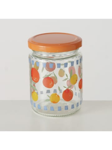 Boltze Słoiki (2 szt.) "Fruits" w kolorze żółto-pomarańczowym - 240 ml