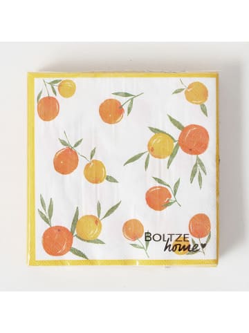 Boltze Serwetki (40 szt.) "Fruits" w kolorze pomarańczowo-żółtym