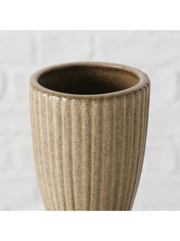 Boltze Wazon "Oasis" w kolorze jasnobrązowym - wys. 30 x Ø 13 cm