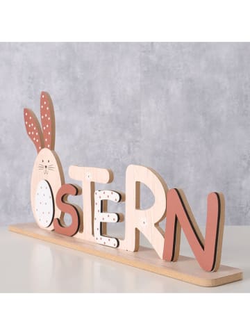 Boltze Dekoobjekt "Benji" in Hellbraun/ Weiß - (B)5,1 x (H)18,6 cm