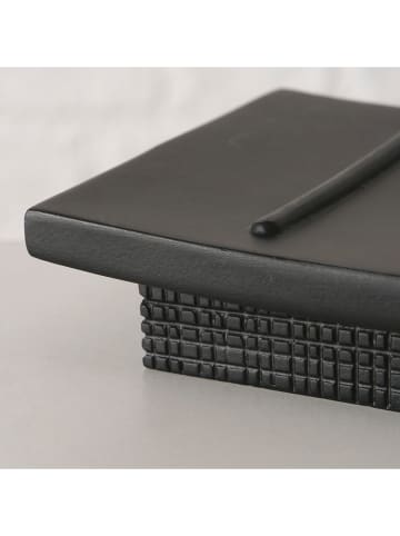 Boltze Seifenschale ''Bathy'' in Schwarz - (B)13 x (H)2,3 x (T)8,5 cm