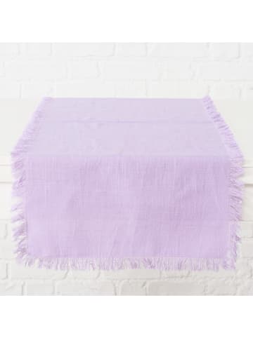 Boltze Tischläufer "Lenea" in Lila - (L)140 x (B)40 cm