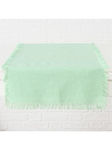 Boltze Tischläufer "Lenea" in Grün - (L)140 x (B)40 cm