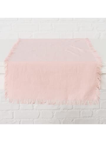 Boltze Tischläufer "Lenea" in Rosa - (L)140 x (B)40 cm