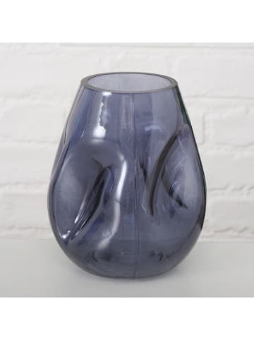 Boltze Vase ''Lojin'' in Grau - (H)17,5 x Ø 14 cm