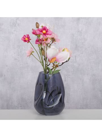 Boltze Wazon "Lojin" w kolorze szarym - wys. 17,5 x Ø 14 cm