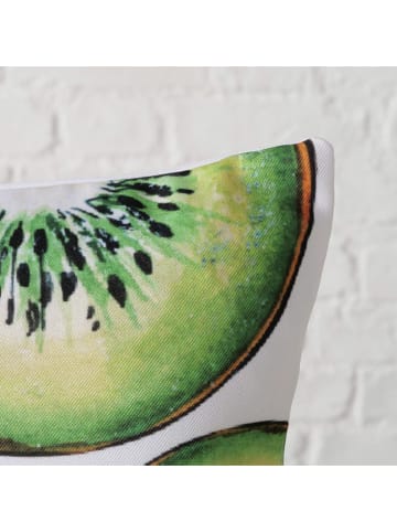 Boltze Kissen "Kiwia" in Grün - (L)45 x (B)45 cm
