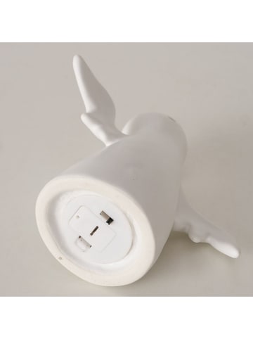 Boltze LED-Dekofigur "Ghostie" in Weiß - (H)11,8 cm