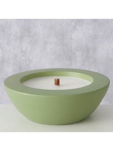 Boltze Kerzentopf "Bonko" in Grün - (H)6,5 x Ø 19 cm