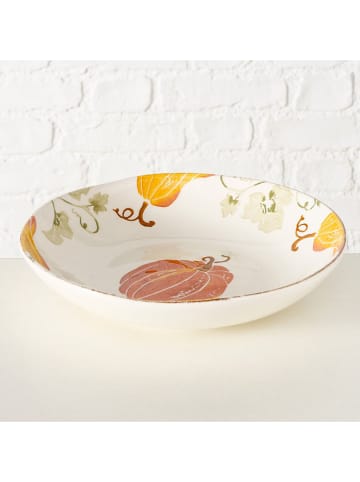 Boltze Schale ''Ambera'' in Weiß/ Orange - Ø 20,7 cm
