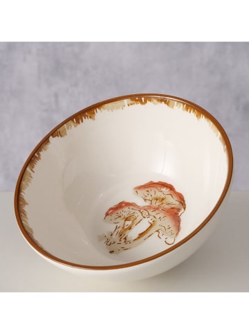 Boltze Müslischale "Trinson" in Weiß/ Braun - Ø 14 cm