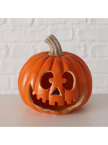 Boltze LED-Dekoaufsteller "Sponky" in Orange - (H)12 x Ø 12 cm