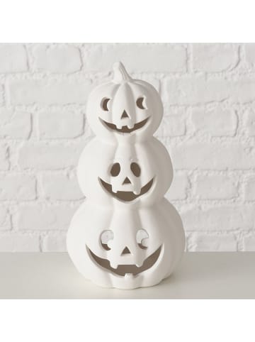 Boltze Świecznik "Curbana" w kolorze białym - wys. 25 x Ø 14 cm