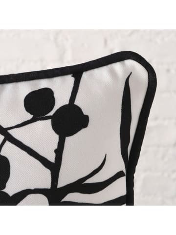 Boltze Poduszka "Berries" w kolorze biało-czarnym - 45 x 45 cm