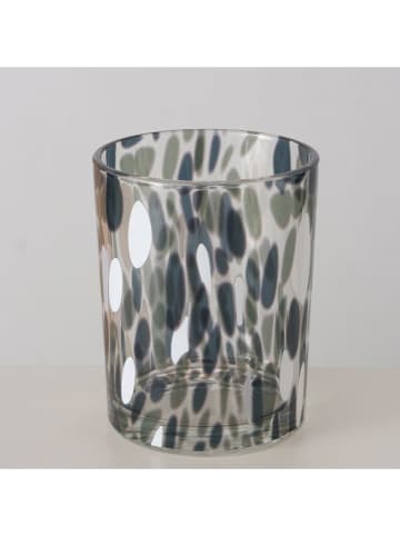 Boltze 2er-Set: Windlichter "Dotty" in Weiß/ Grün