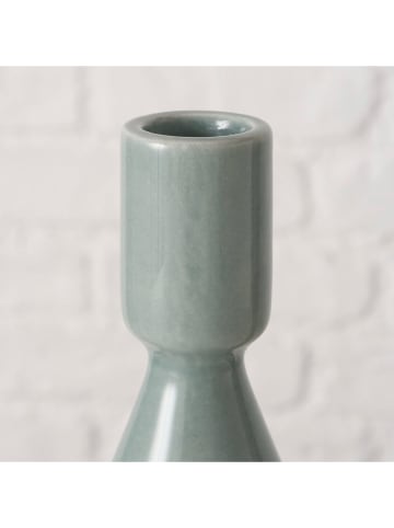 Boltze Świecznik "Luna" w kolorze zielonym - wys. 23 cm