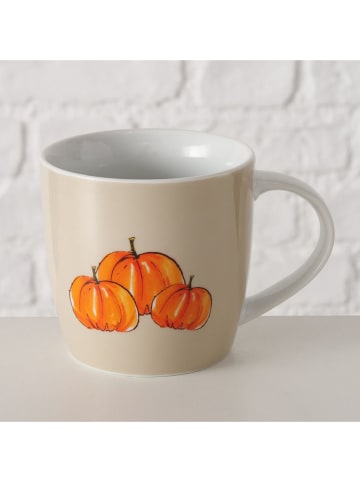 Boltze Kubek "Pumpkin" w kolorze beżowo-pomarańczowym - 330 ml