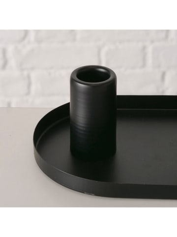 Boltze Kerzenleuchter "Balina" in Schwarz - (B)36 cm