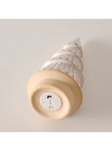 Boltze Dekoracja LED "Brescia" w kolorze kremowo-beżowym - 9 x 21 x 9 cm