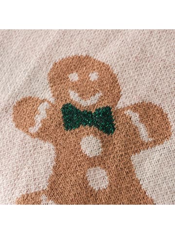 Boltze Koc "Ginger" w kolorze biało-jasnobrązowym - 170 x 130 cm