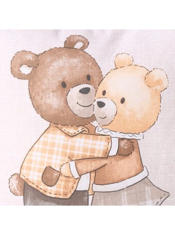 Boltze Poduszka "Henry" w kolorze biało-jasnobrązowym - 45 x 45 cm