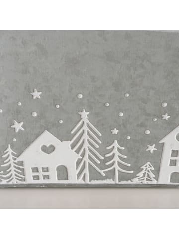 Boltze Osłonka "Skagen" w kolorze jasnoszarym na doniczkę - wys. 17 cm