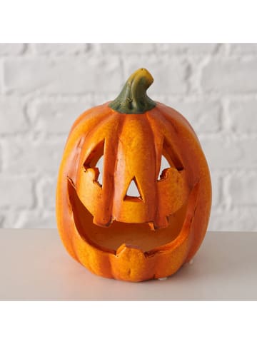 Boltze Teelichthalter "Zucca" in Orange - (B)9 x (H)12 cm