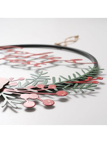 Boltze Dekoanhänger "Noelle" in Rot/ Grün - (H)30,5 cm