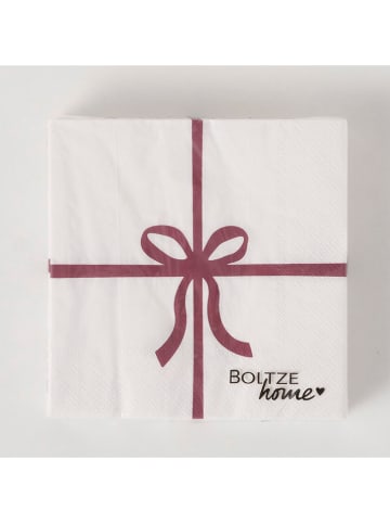 Boltze Serwetki (20 szt.) "Presenti" w kolorze biało-czerwonym