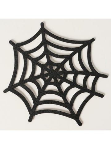 Boltze 4er-Set: Tischsets "Webba" in Schwarz - (L)38 x (B)36 cm