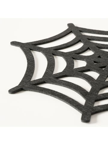 Boltze 4er-Set: Tischsets "Webba" in Schwarz - (L)38 x (B)36 cm