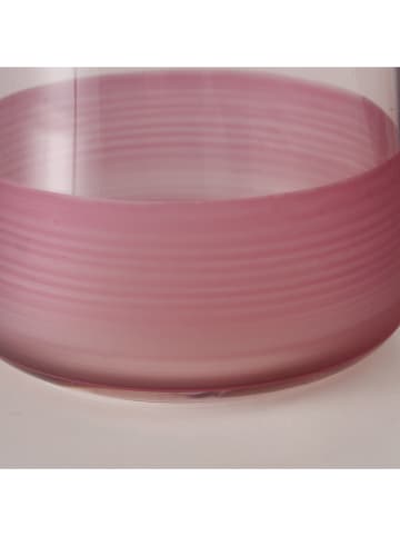 Boltze Trinkglas ''Moluna'' in Rosa - (H)10 x Ø 9 cm